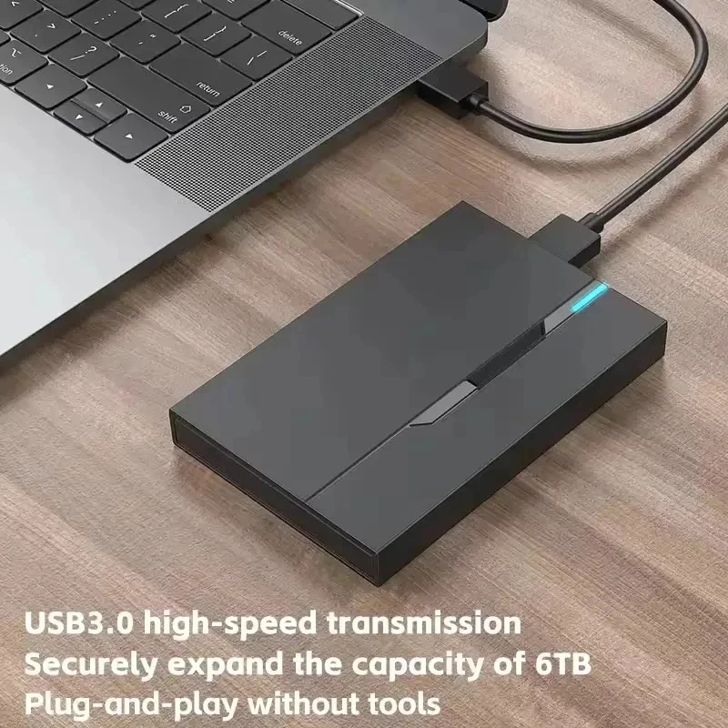 2.5" External hard Drive Enclosure USB 3.0  USB3.1 Disk Case 6TB Supports 7mm 9.5mm SATA SSD HDD For Laptop PC