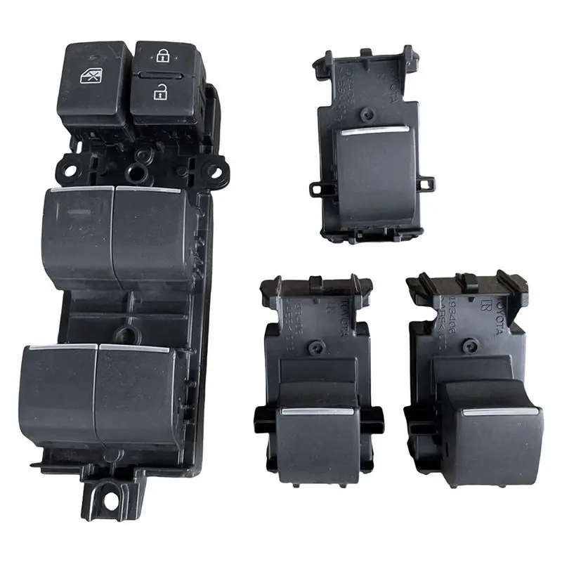 A21F-4 Pcs LED Master Power Window Switch Kit For Toyota RAV4 XA50 2019-2021 84040-02180, 84040-0R020, 84810-F4060