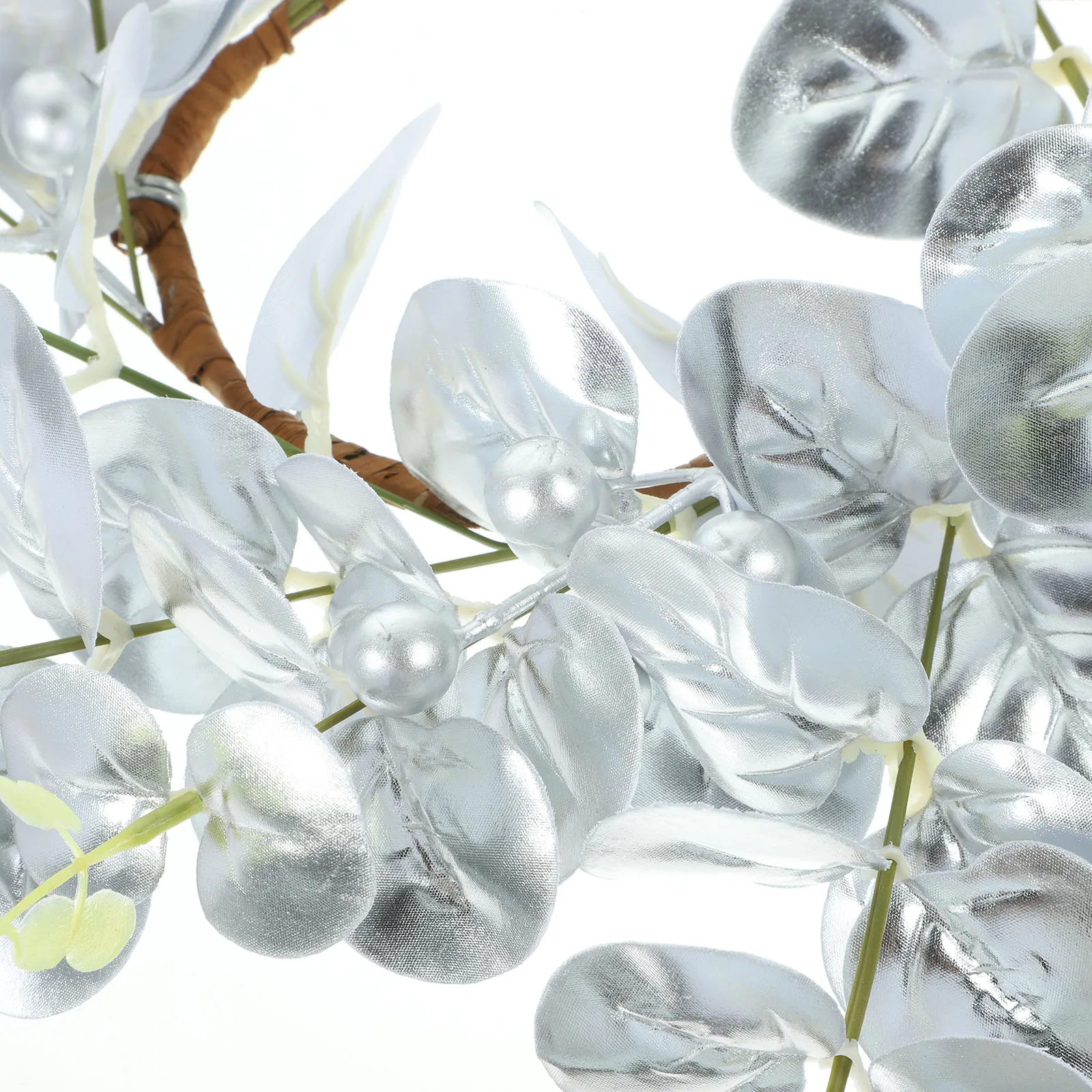 

Pillar Wreath Creative Simulation Leaf Ring Exquisite Dinner Party Decoration Christmas Table Garland Leaf Rings