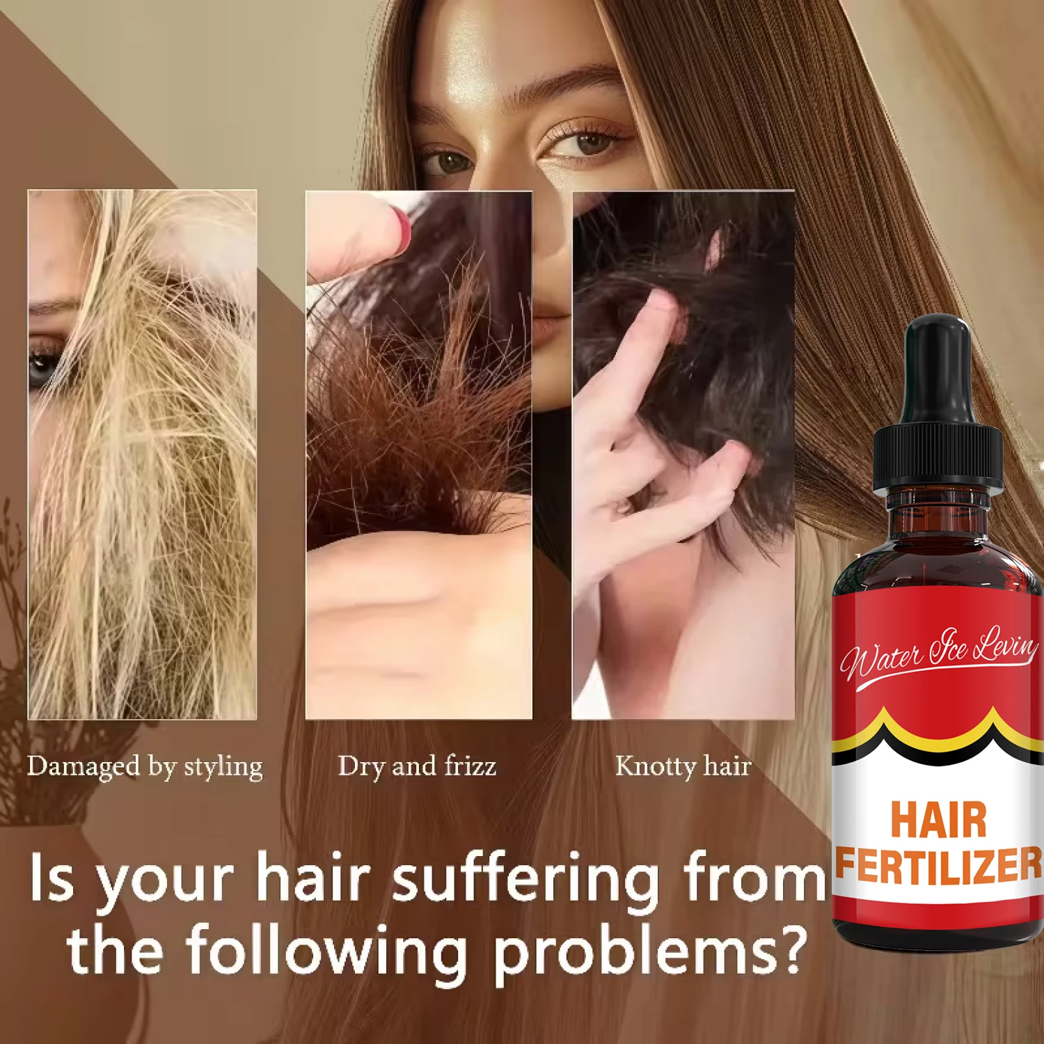 Hair Fertilizer with Bee Venom & Collagen - Visible Results in 7 Days, Moisturizing & Smoothing for Soft, Shiny Hair.