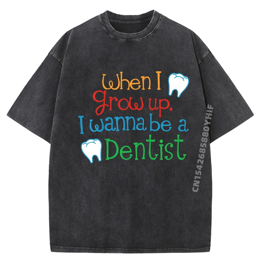 

Простые футболки Future Dentist, оптовая продажа, специальная мужская хлопковая стираная футболка ограниченного времени, обычная одежда с принтом