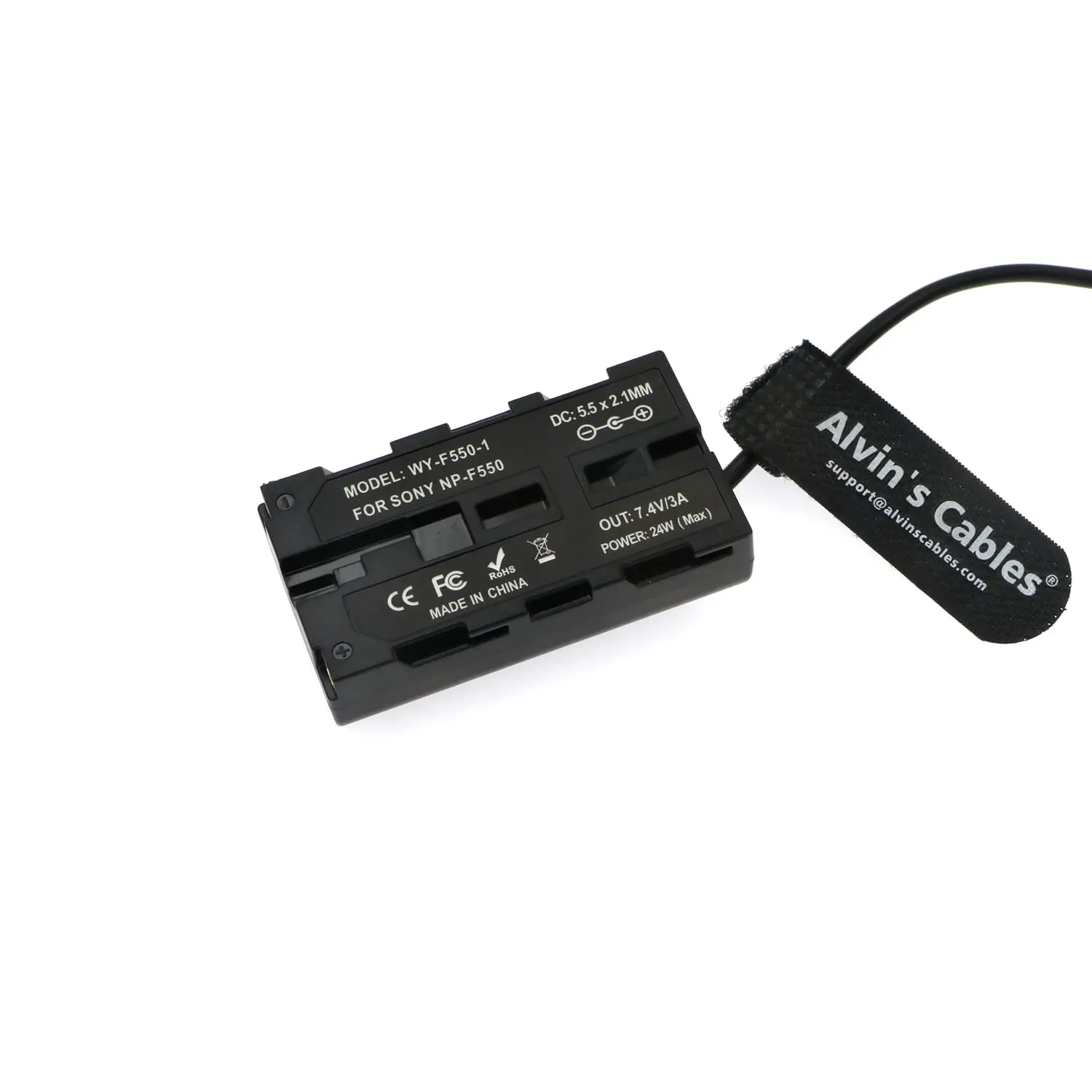 

Alvin's Cables NP F550 Dummy Battery to D-Tap Coiled Power Cable for Sony NP F570 NP F970 Atomos Shinobi Atomos Ninja Monitor