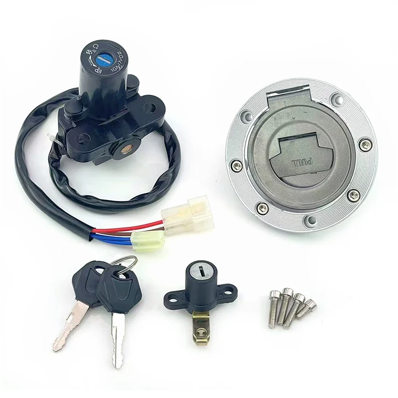 Motorcycle Ignition Switch Seat Gas Cap Lock Key Kit Fit for Yamaha FJ1300 FZ1 FZ07 FJ09 FZ09 FZ6 FZ8 FZ10 MT03 MT07 MT09 YZFR6