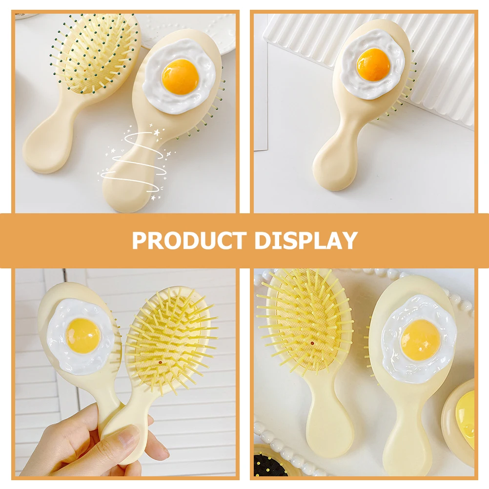 

Massage Comb Scalp Plastic Mini Travel Hair Brush Paddle Detangler Smooth Bristles Anti Tangle Lightweight