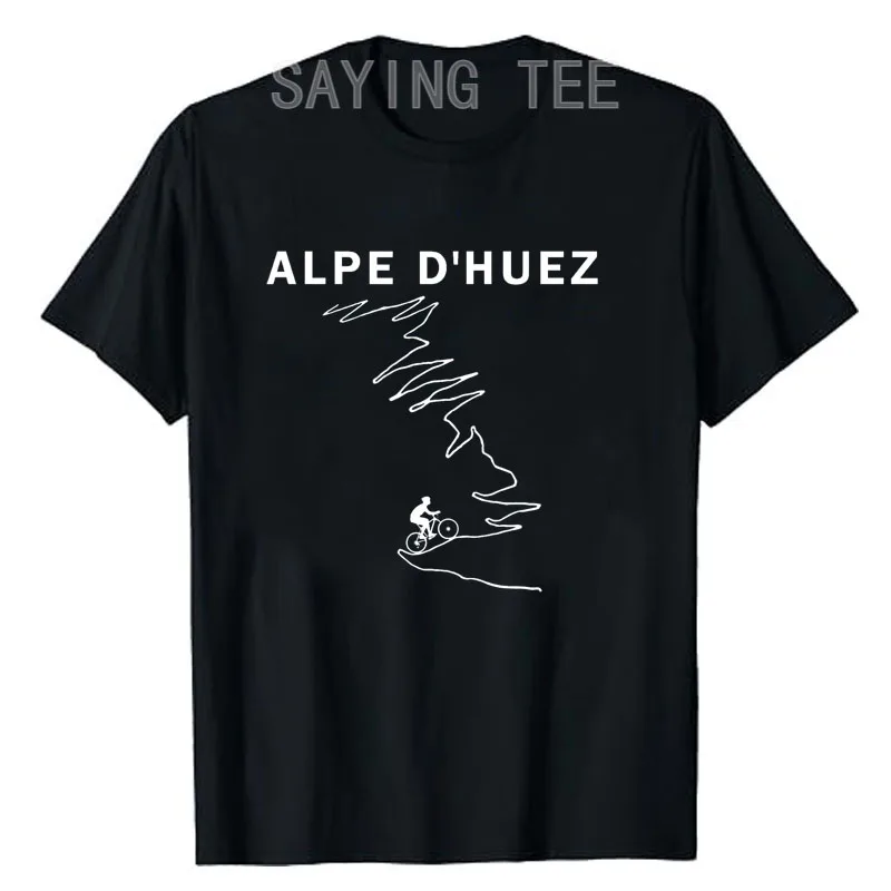 Alpe D'Huez Radsport-Geschenk – Frankreich Rennrad-T-Shirt Y2k Tour Riders Bike Lover Graphic Apparel Herrenmode Outdoor-Kleidung – Detail 11