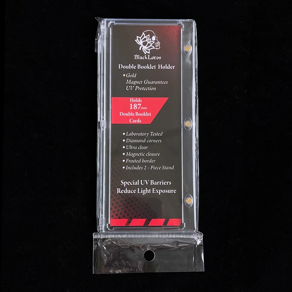 

Horizontal Double Booklets 187Millimeters Cards Holder UV Protection One Touch Magnetic Brick For Sports Stand Cards Toploaders