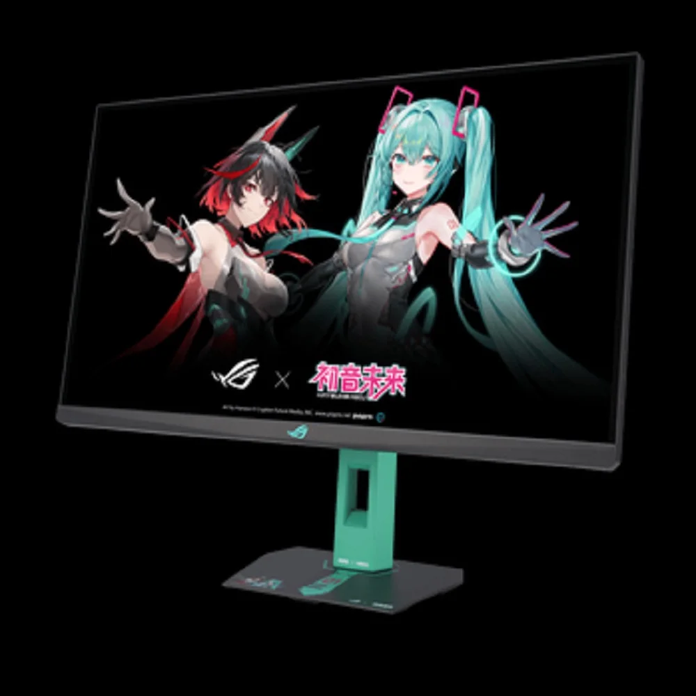 ASUS ROG Strix XG27ACMEG-R 27-inch 2K 260Hz Monitor with ROG Chakura x Hatsune Miku Edition Design, 240Hz Refresh Rate, 0.3ms Re