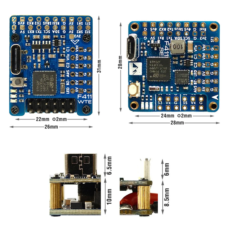 Flight control with OSD model aircraft crossover FPV supports 2-6S sensor