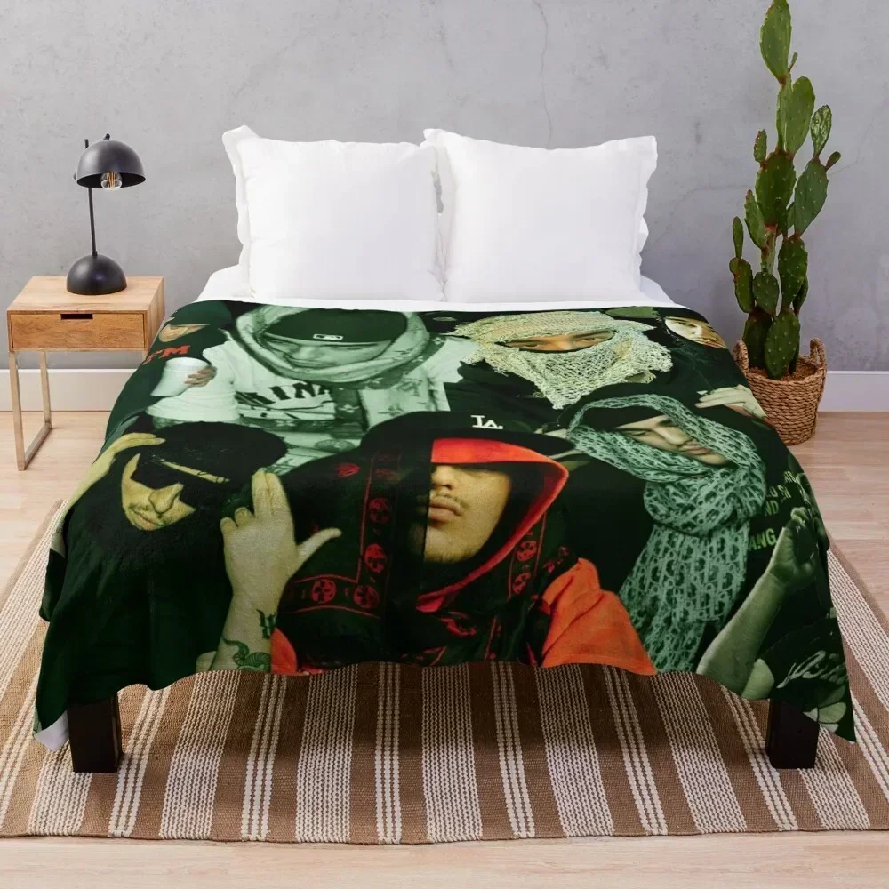 

Yeat tribute collage poster design 2022 Throw Blanket Warm Plush Fuzzy Blanket for Living Room