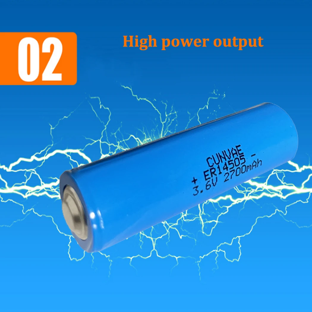 10PCS ER14505 LS14500 AA 3.6V Batteries 2700mAh Lithium Battery for Facility Equipment Spare Generic Lithium Battery