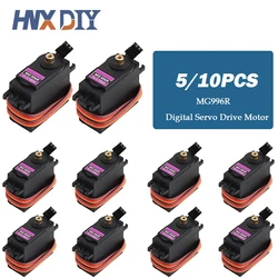 5/10Pcs 13Kg 15Kg Servo Digitale MG995 MG996 MG996R Servo Metal Gear Voor Rc Auto Robot helicopter Boot Voor Arduino Diy Kit