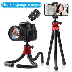 Tripod For Phone Flexible Sponge Octopus Mini Tripod For IPhone Samsung Xiaomi Huawei Mini Camera Tripod Phone Holder Clip Stand