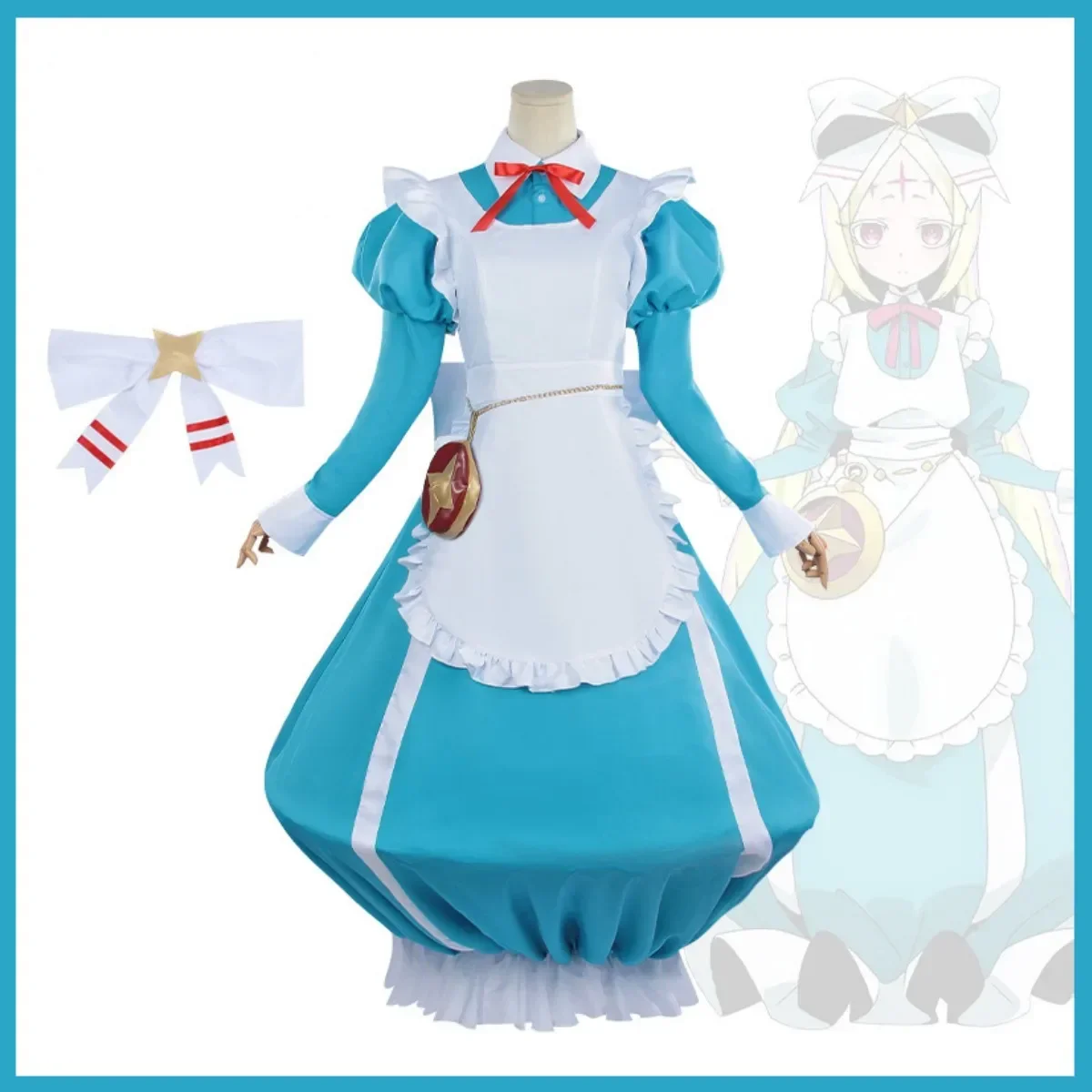 Anime Gushing Over Magical Girls Morino Korisu Cosplay Costume I Admire Magical Girls Nero Alice Wig Lolite Maid Dress Cute Suit