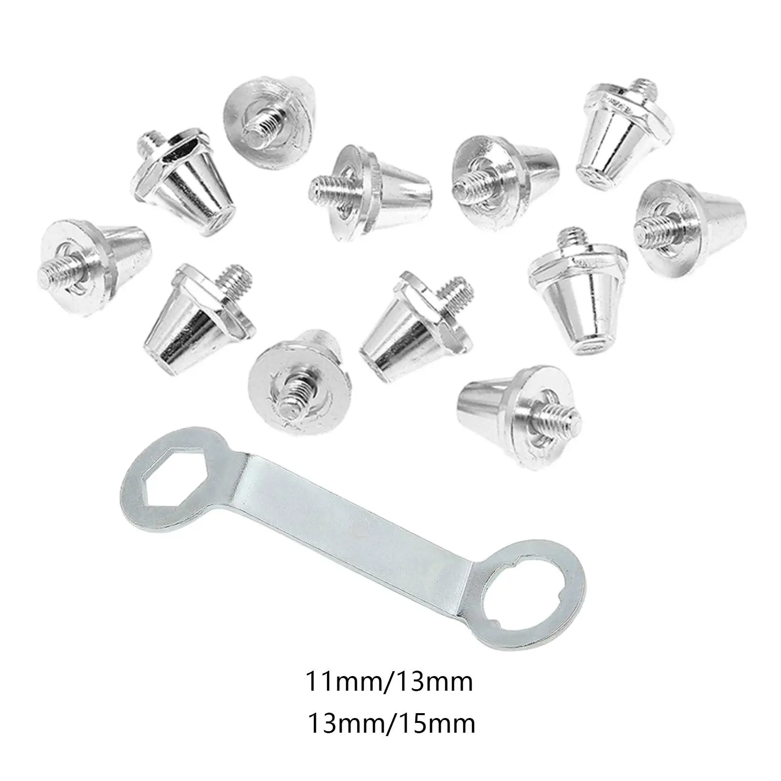 

12 шипов для футбольных бутсов, шипы для футбольных бутсов, универсальные противоскользящие туфли для регби, шпильки для занятий спортом на открытом воздухе, спортивные кроссовки