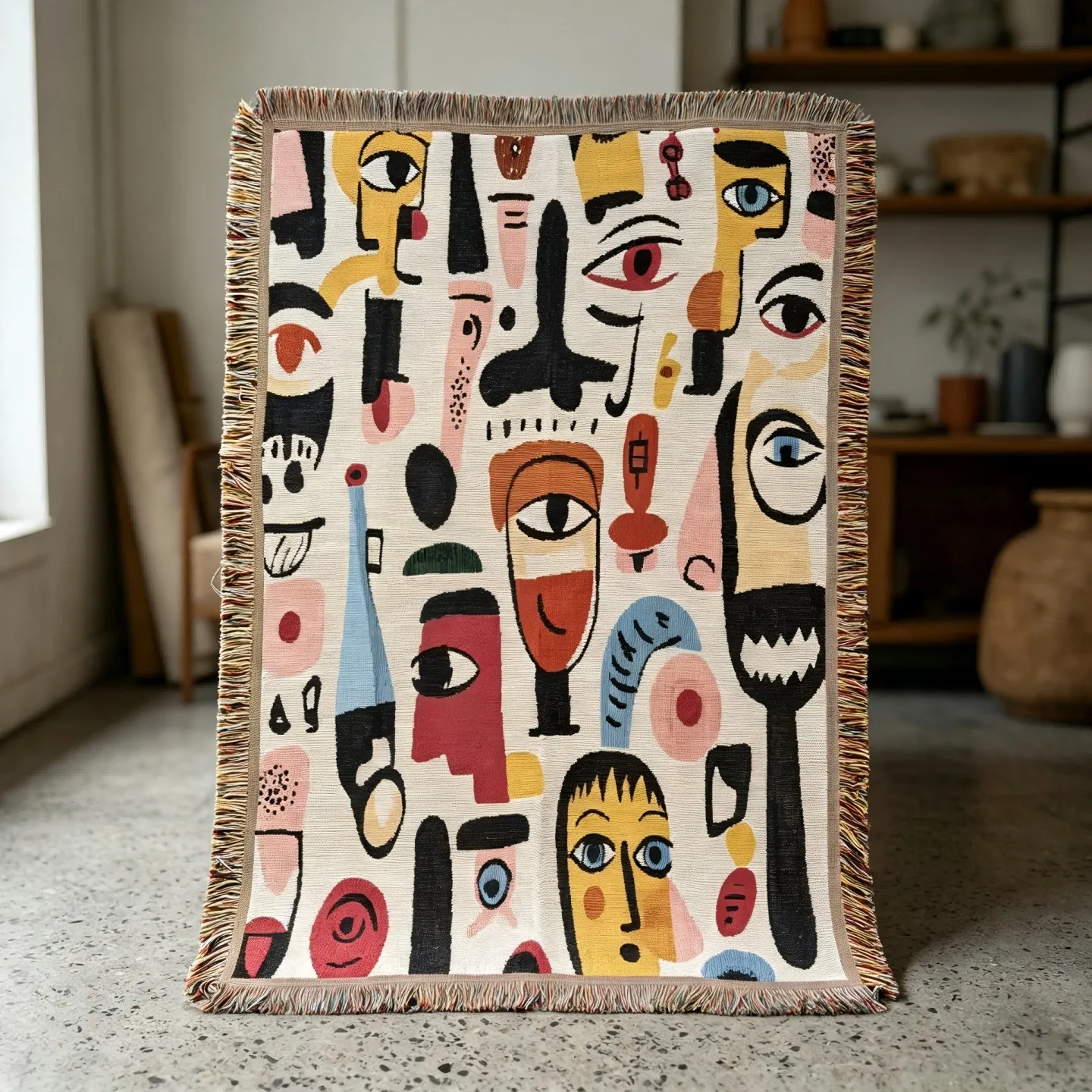 Woven Blanket Wall Decoration Tapestry Sofa Cover Multifunctional Leisure Blanket Living Room Decor Carpet Wall Hanging Painting