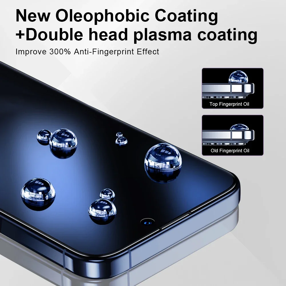 Anti Spy Tempered Glass On For iPhone 15 14 Plus 13 12 Pro Max With Install Kit Screen Protector Privacy Glass