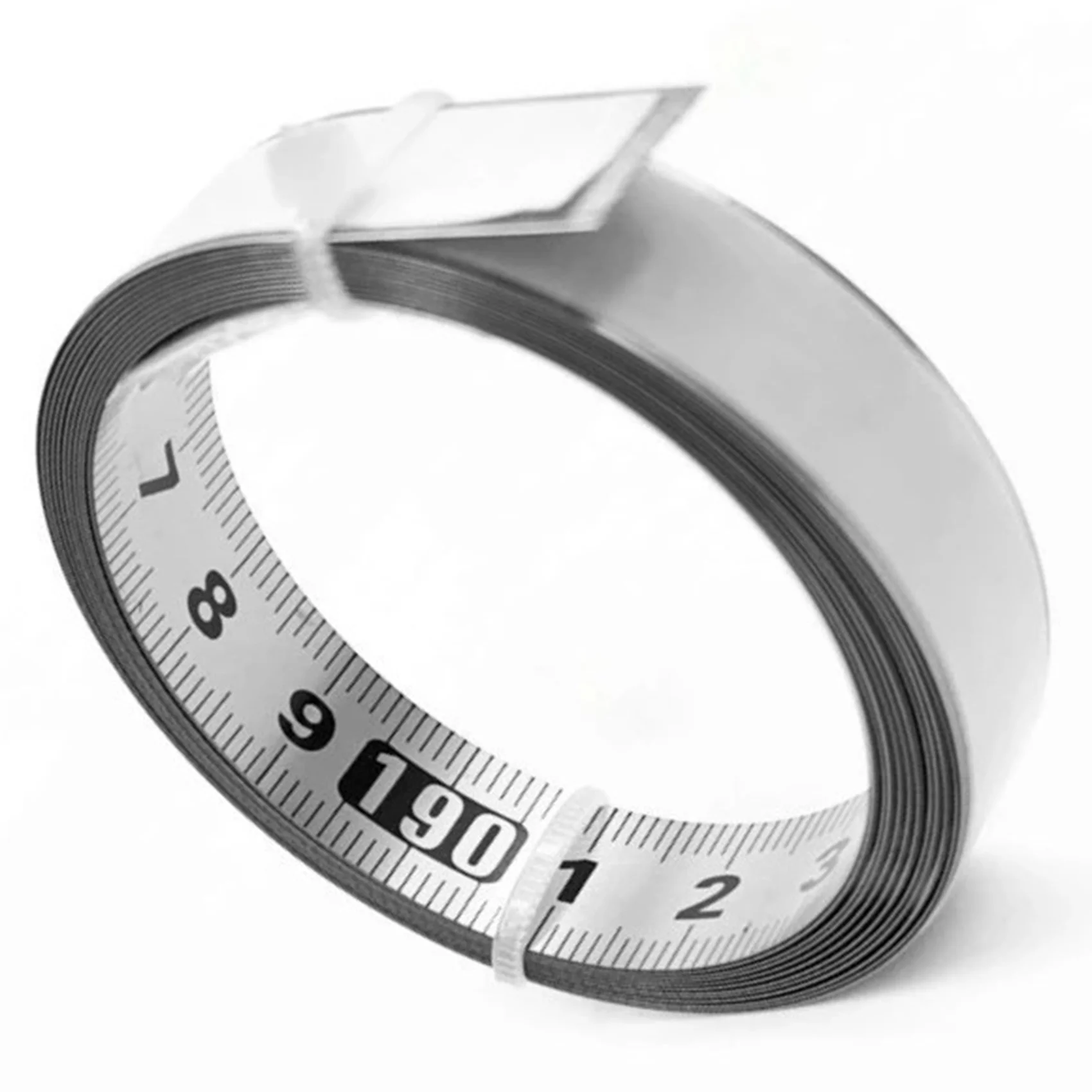 AFOURT-2X Stainless Steel Adhesive Scale Precision Woodworking Guide Rail Self-Adhesive Tape Measure Ruler With Glue,C-100Cm