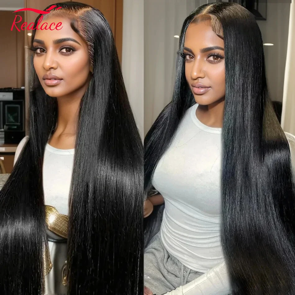 38 Inch 210 Density 13x4 Hd Lace Frontal Human Hair Wigs Brazilian Remy Straight 13x6 Lace Front Wig For Woman