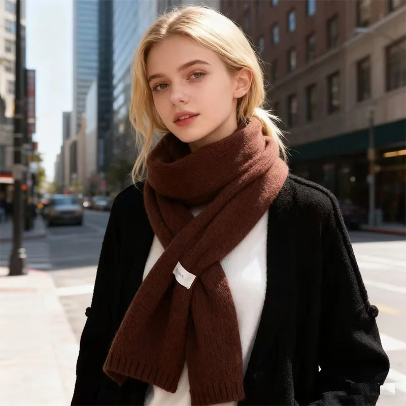 

Korean Style Soft Lightweight Breathable Knitted Neck Warmer for Women/Men, Winter Warmth Wrap, Gift for Autumn/Winter