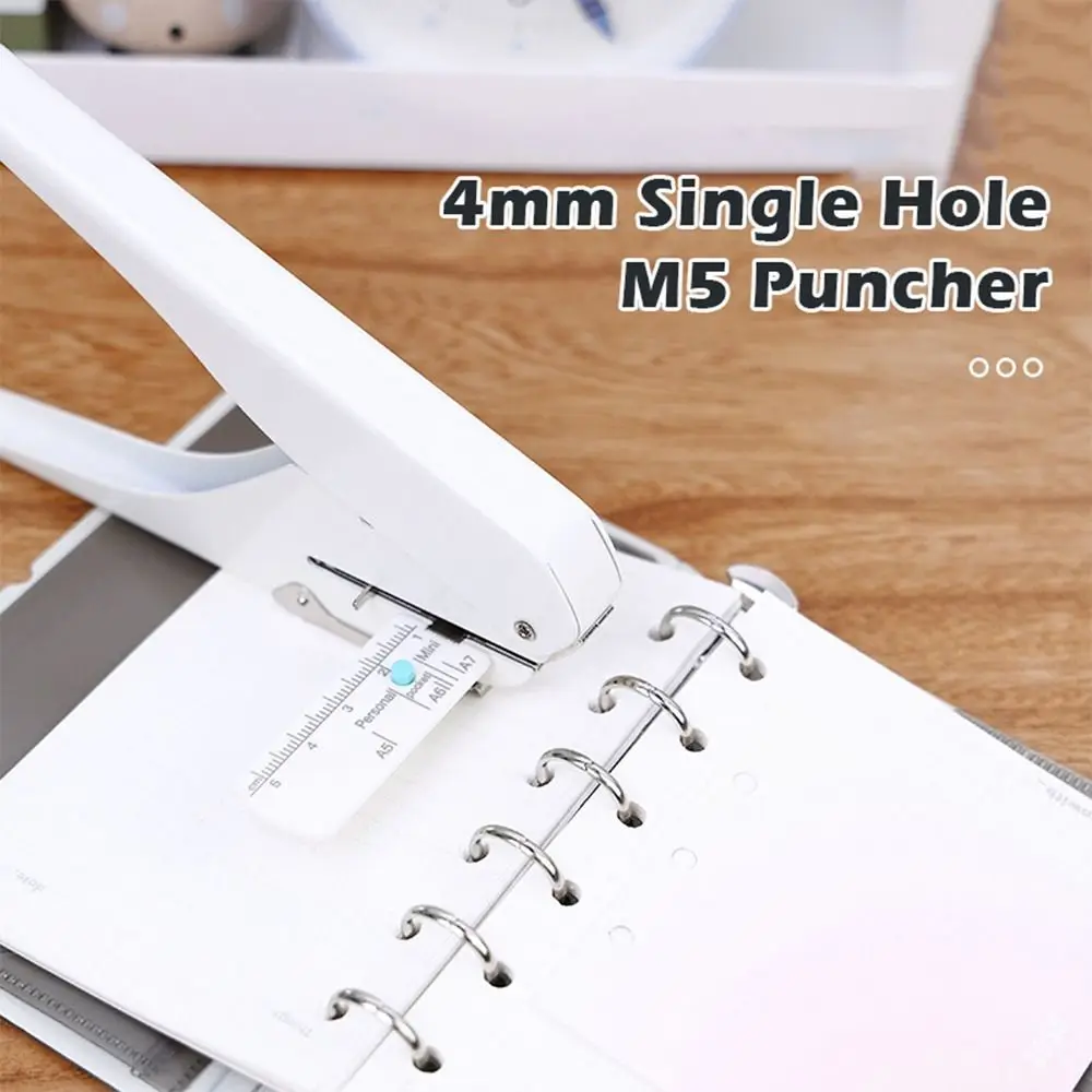 4mmシングルホールパンチャー、シングルホールdiyクラフトペーパーパンチャー、ルーズリーフバインディングツール、省力穴あけパンチマシンバインダー