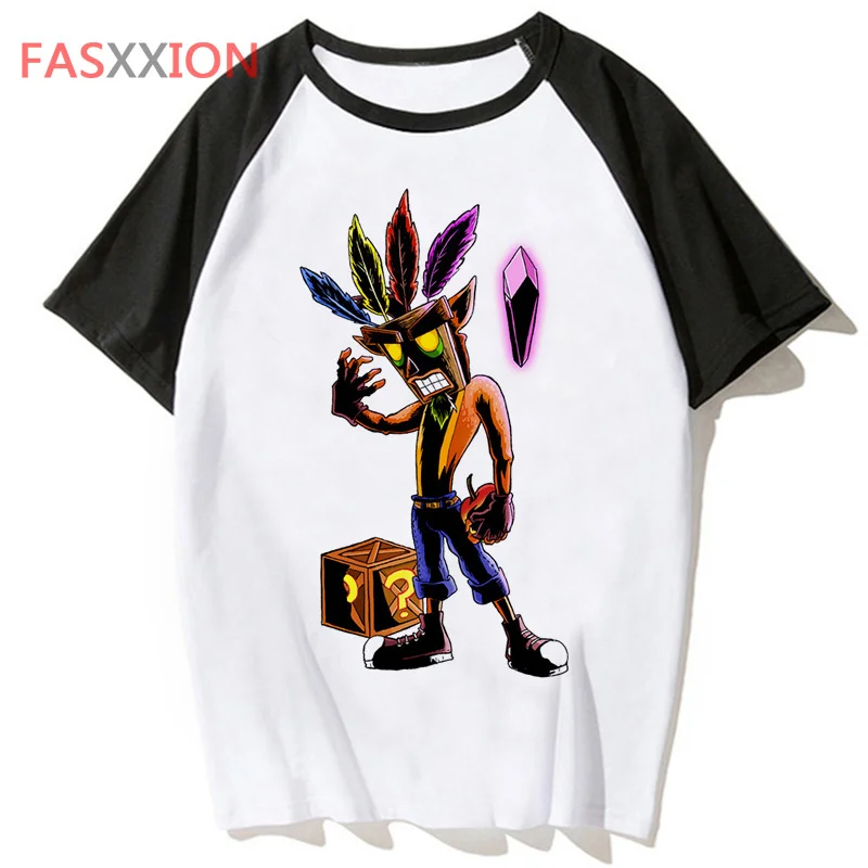 Crash Bandicoot t-shirt men streetwear funny graphic vintage white t shirt t shirt anime y2k