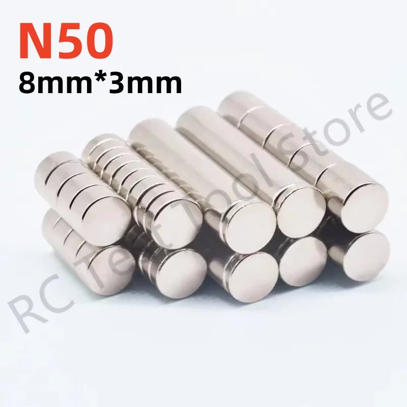 100PCS/Lot  N50 Level 8x3mm Magnet Hot Small Round Magnet Strong Magnets Rare Earth Neodymium Magnet