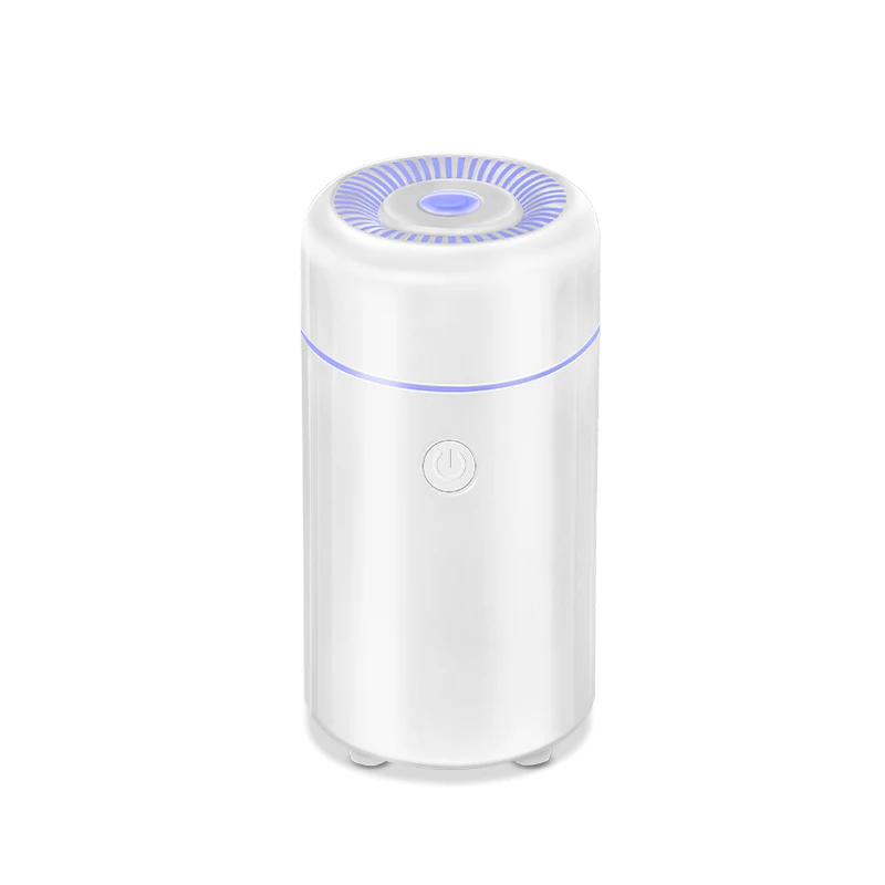 Umidificador de ar portátil Mini Car, Umidificador Névoa com Luz LED, Difusor de óleo essencial USB Powered, Quarto e Viagem, 100ml