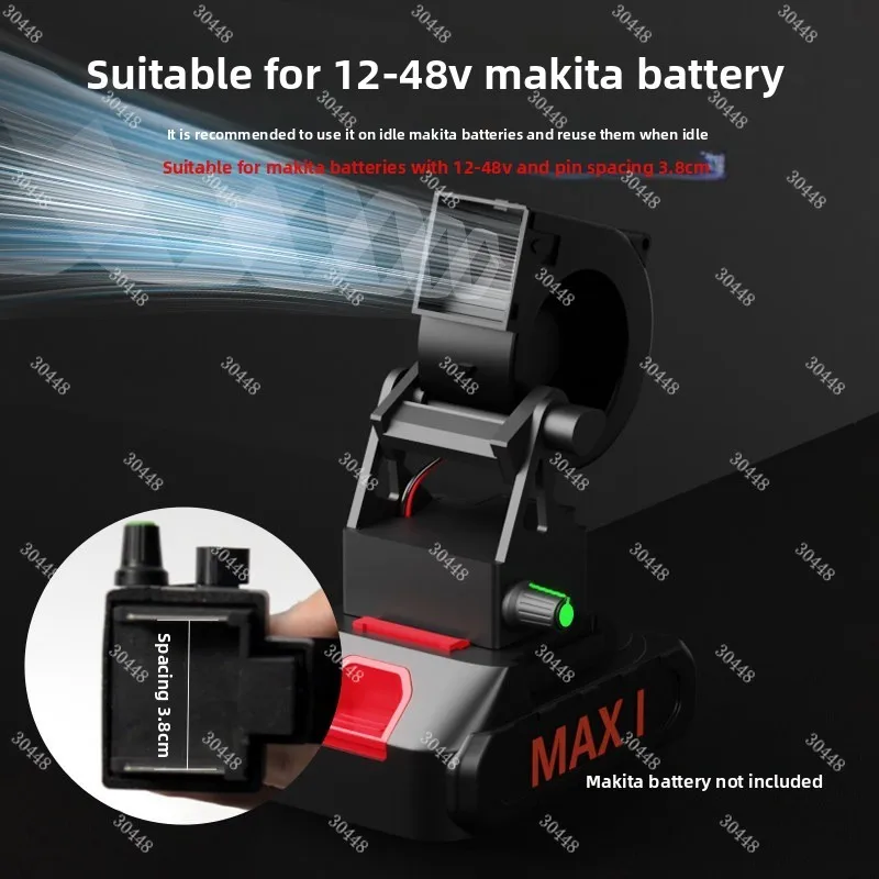 Brushless Blower Fan Desktop Blower Car Camping Home Dust Removal Suitable for  Battery
