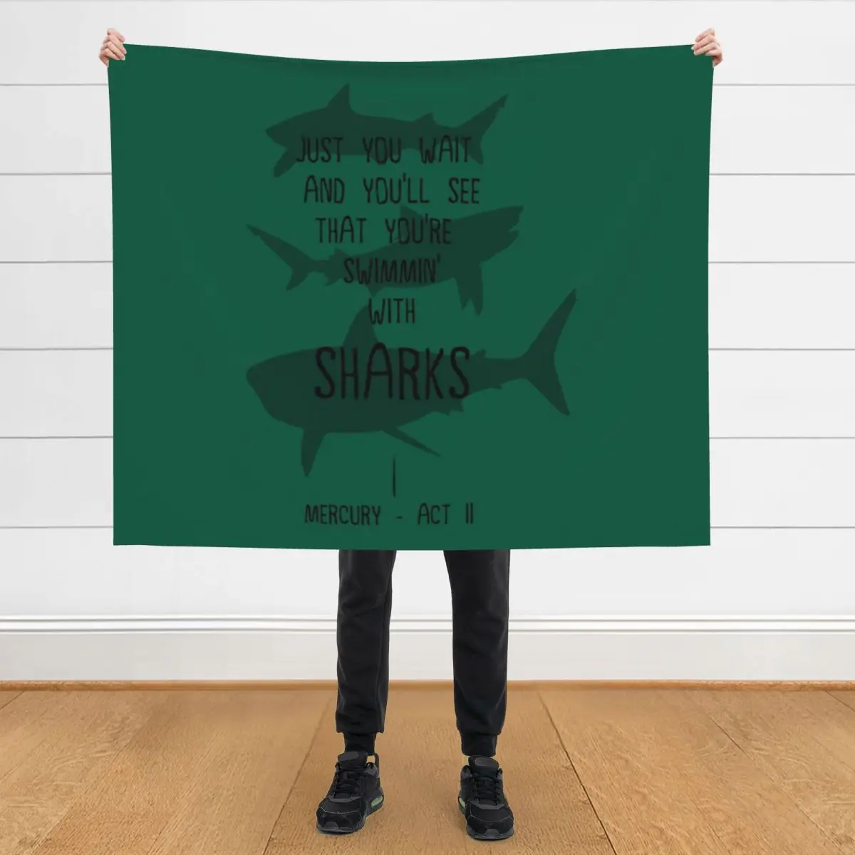 

Sharks Throw Blanket Plaid Bed Fashionable Furrys Thermal Blankets