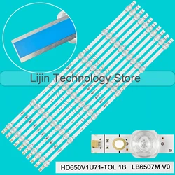 6 lamps LED Backlight strip For LB6507M 65H6570F H65B7100 HD650V1U72-T0L1\S0\GM\\ROH 251188 B1 CRH-BX65S1U013030T10068BR-REV1.1