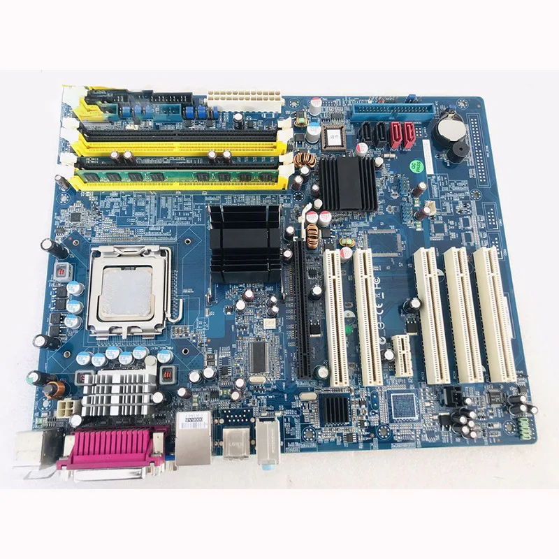 Imagem -04 - para Advantech Placa-mãe Industrial Ddr2 775 Único Porto de Rede Aimb763 Aimb-763vg Aimb-763vg00a1e