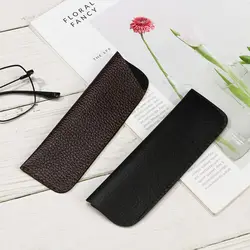 Leather Eyewear Accessories Reading Glasses Bag Case Sun Glasses Pouch Glasses Protective Case Sunglasses Case Box Simple