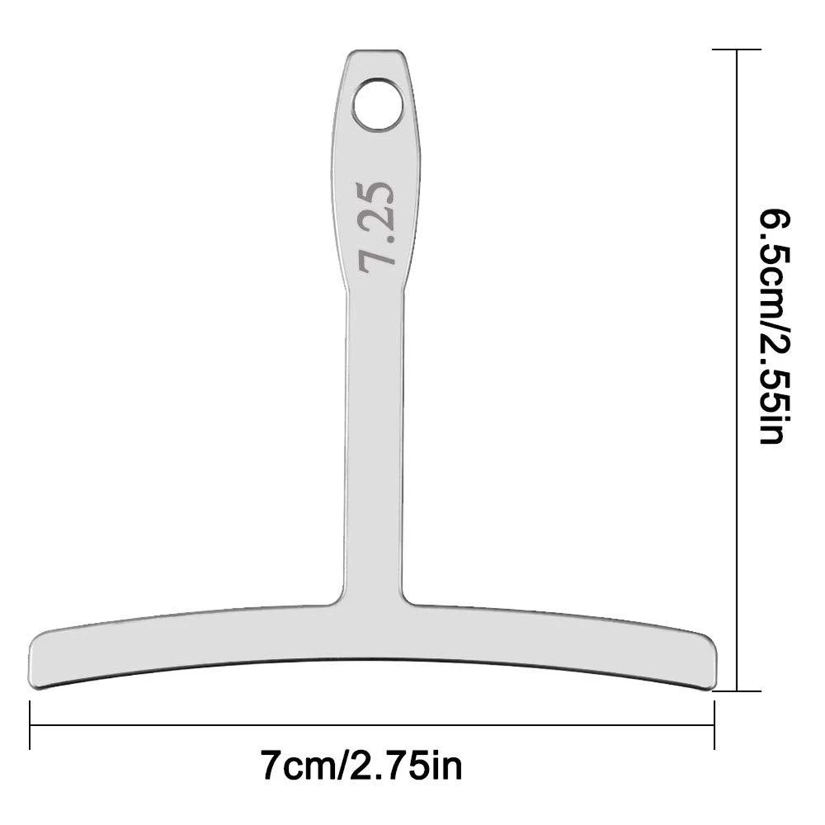 9-teiliges Gitarren-Radius-Messgerät-Set, Saitenradius-Messgerät & Griffbrett-Messwerkzeug, Gitarrenbauer-Werkzeuge für Akustik- und E-Gitarren – Detail 3
