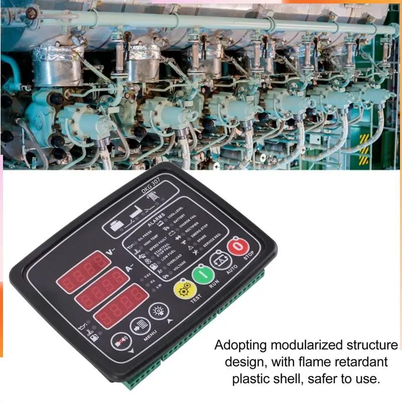 

A92Z DKG307 Genset Module Controller Panel Auto Start Stop Engine Controller Module Panel Easy Install Easy To Use