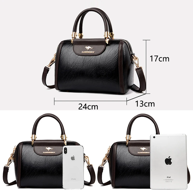 Brand Retro Shoulder Bag Women Large Capacity Tote Bag Luxury Designer Casual Crossbody Bags 2024 New Female Handbags Sac A Main