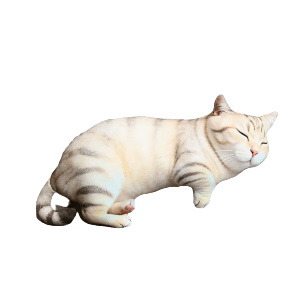 Material Animal Body Pillow 40cm Size Soft Texture Animal Cushion Cute Design PP Cotton Filled Cat Keychain For Men