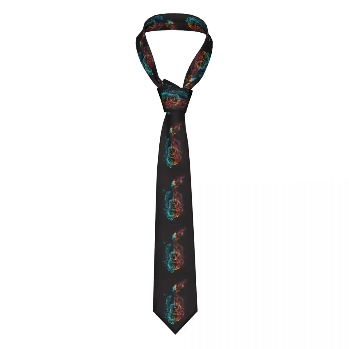 Mens Tie Classic Skinny Colorful Guitar Neckties Narrow Collar Slim Casual  Accessories Gift