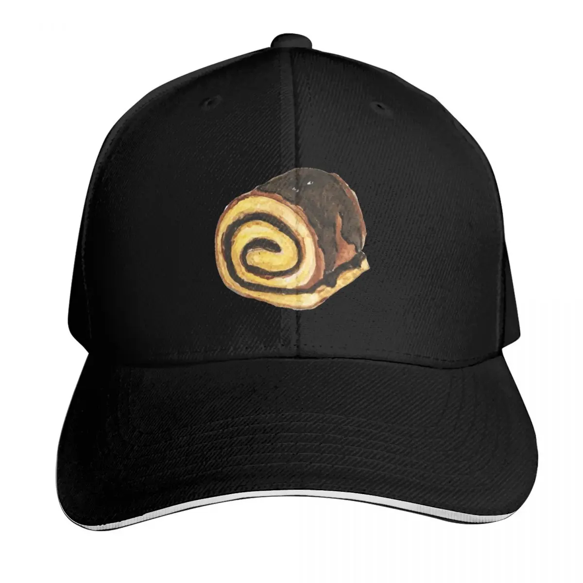 Chocolate Swiss Roll Cake Baseball Cap Summer Beach Travel Streetwear Hip Hop Trendy Vintage Retro Embroidered