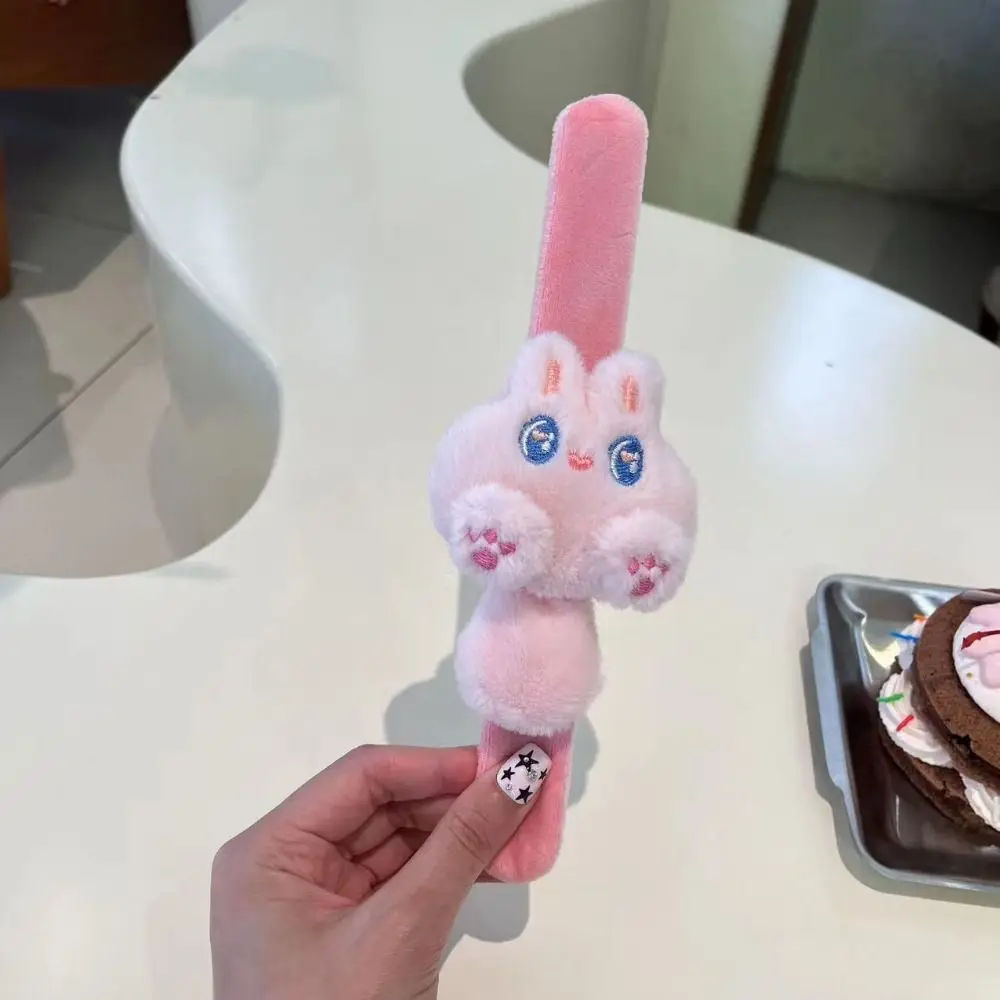 

Cat Cat Slap Bracelet Series Simulation Wrist Style Plush Doll Slap Bracelet Cute Doll Rabbit Capybara Plush Wrist Band