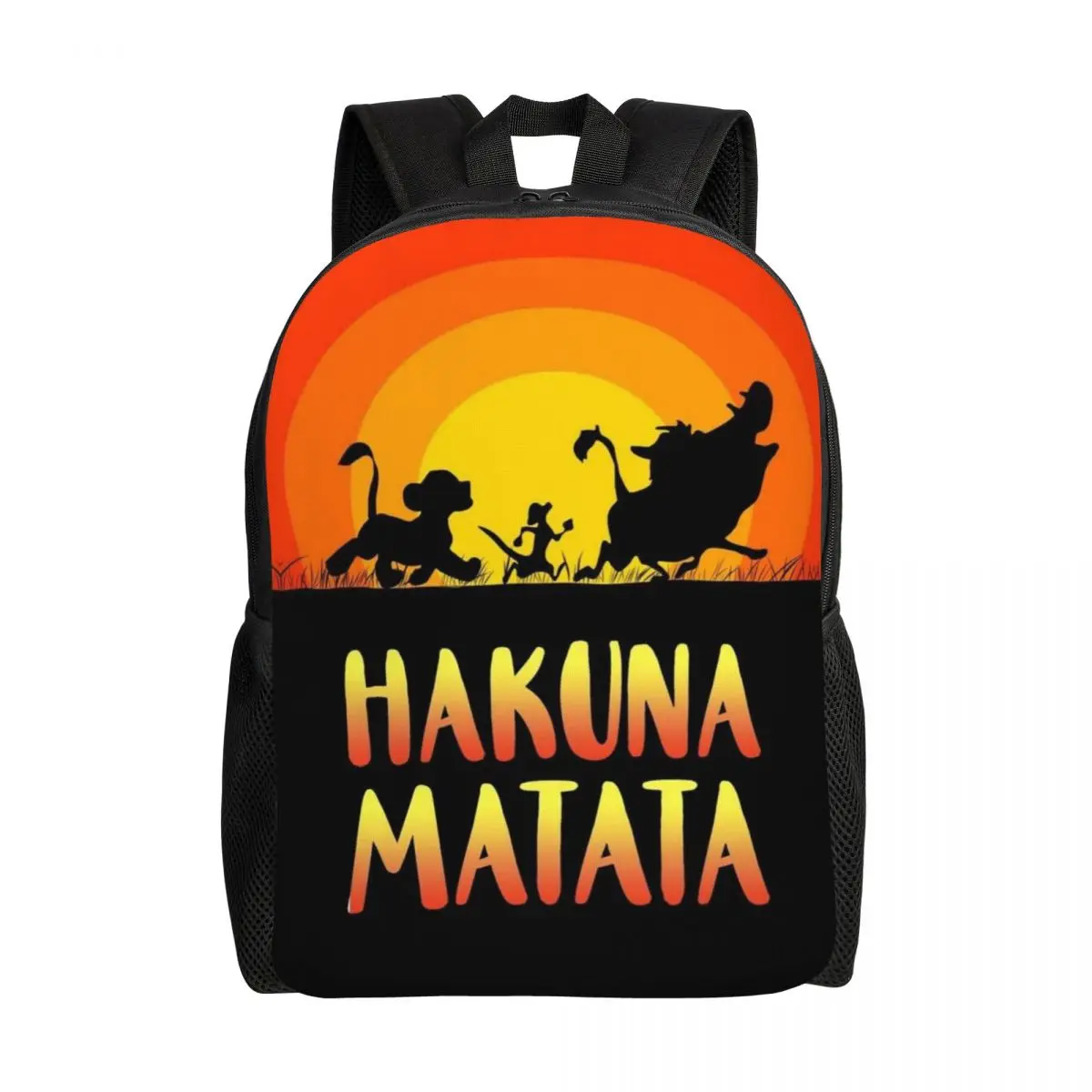 

Custom The Lion King Laptop Backpack Women Men Basic Bookbag for School College Students Hakuna Matata Bags