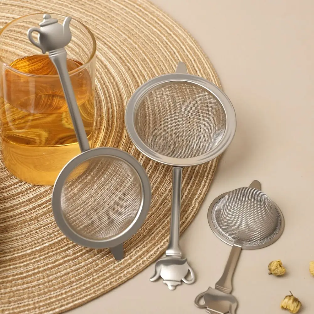 Teapot Handle Matcha Sifter Very Fine Mesh Stainless Steel Fine Mesh Strainer Rust-Proof Easy to Clean Food Sifters for Kitchen