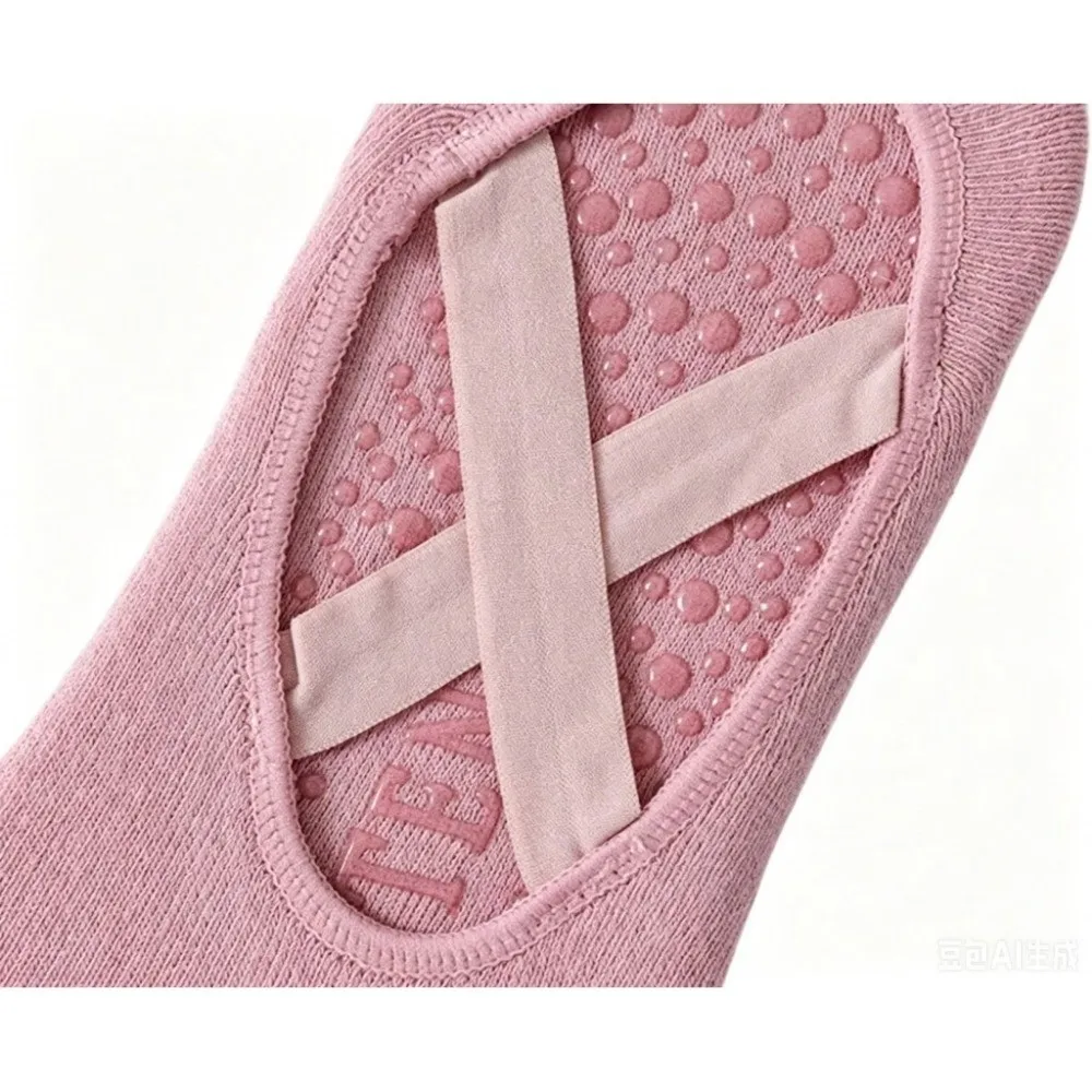 1/3  Pairs Yoga Socks Women Cotton Silicone Non-slip Pilates Grip Towel No-Show Barre Sock view 6