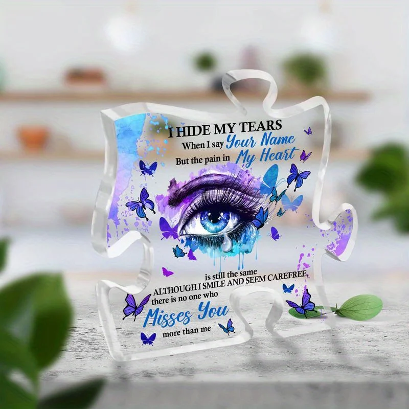 قطعة مركزية للطاولة من الأكريليك للتذكاري والجنزة وهدايا التعاطف وديكور الحفلات #4