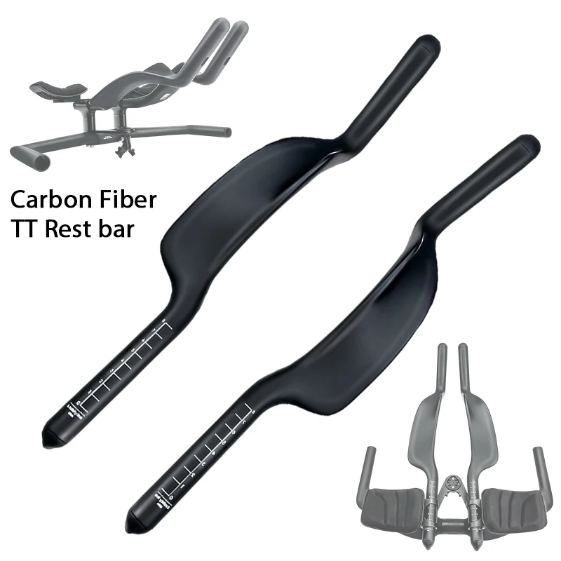

Carbon Fiber Bicycle Rest TT Handlebar Road Bike Extended Rest Handlebars Triathlon Time Trial Ultralight Road Bike Rest TT Bar