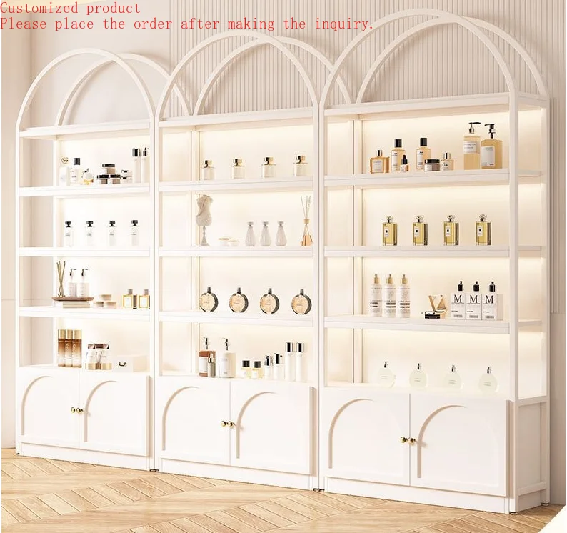 

Custom.Modern Cosmetics & Skincare Product Display Cabinets for Beauty Salons Pet Stores Nail Art Shelves Multi-Layer Storage Ra