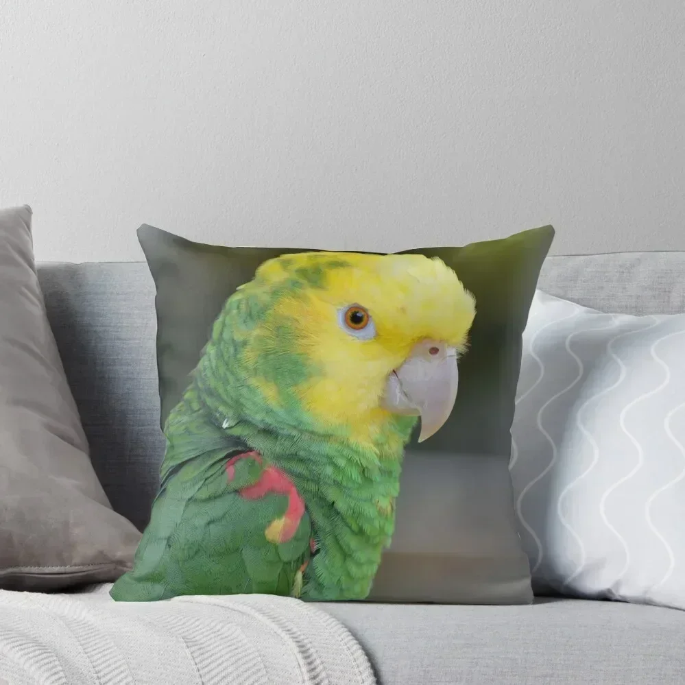 

Double Yellow Headed Amazon Parrot Throw Pillow Marble Cushion Cover Sofa Cushion Cover Pillow Case pillow