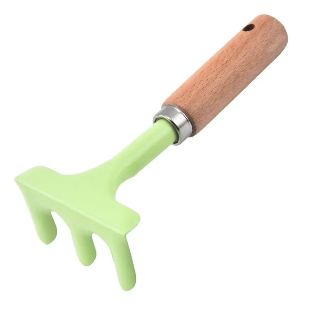 1/ 3PCS Little Gardener Kids Gardening Tools Set Shovel Rake Fork Sturdy Wooden Handle Children Garden Tool Loosen Soil Safe