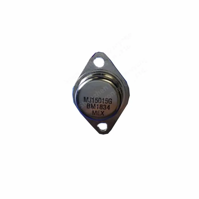 5pcs  The MJ15015G package is a TO-3 n-channel bipolar power transistor