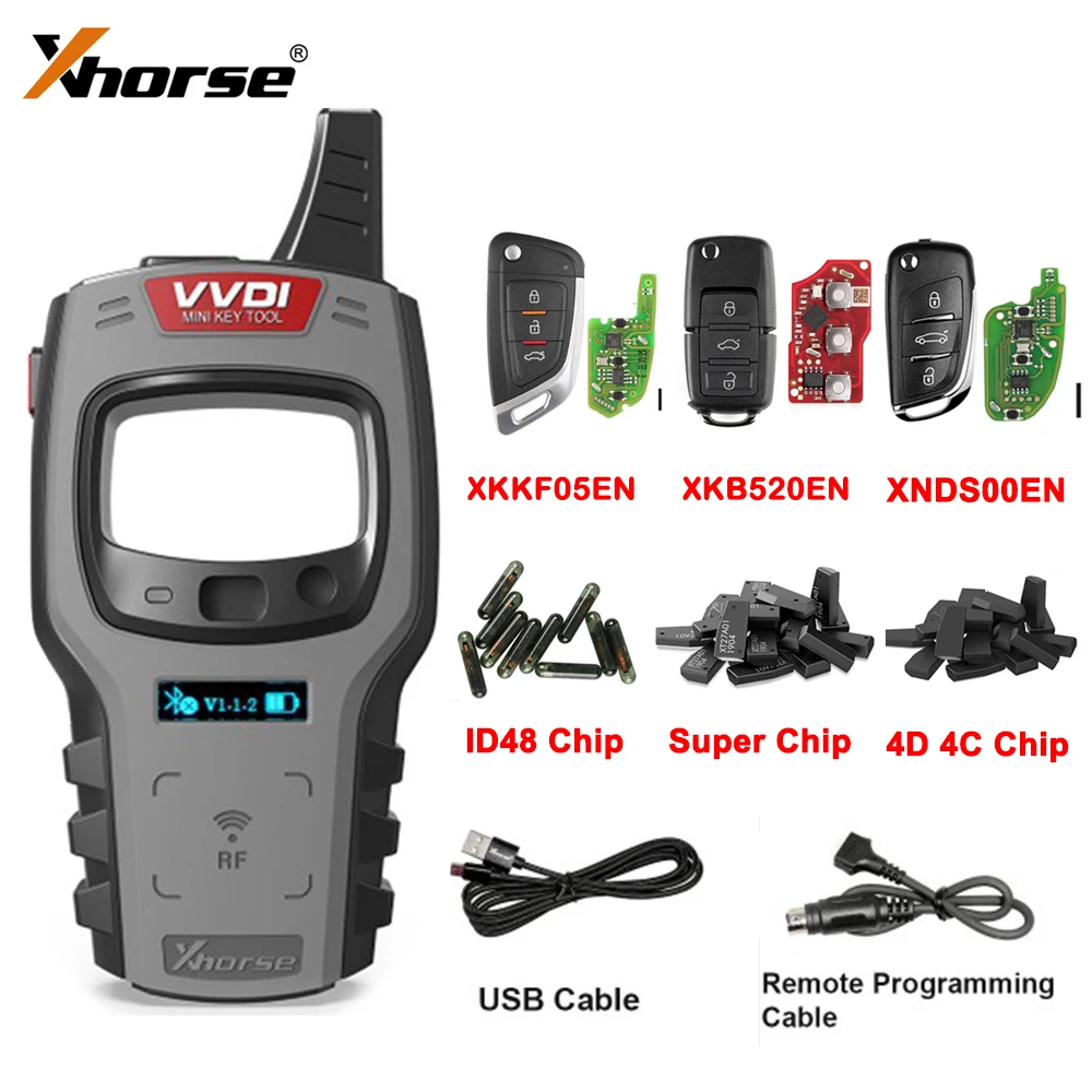 96bit 48-Clone Car Key Programmer For Xhorse VVDI Mini Key Tool Remote Clone Generate Frequency Test Read XT27 Super Chip Global