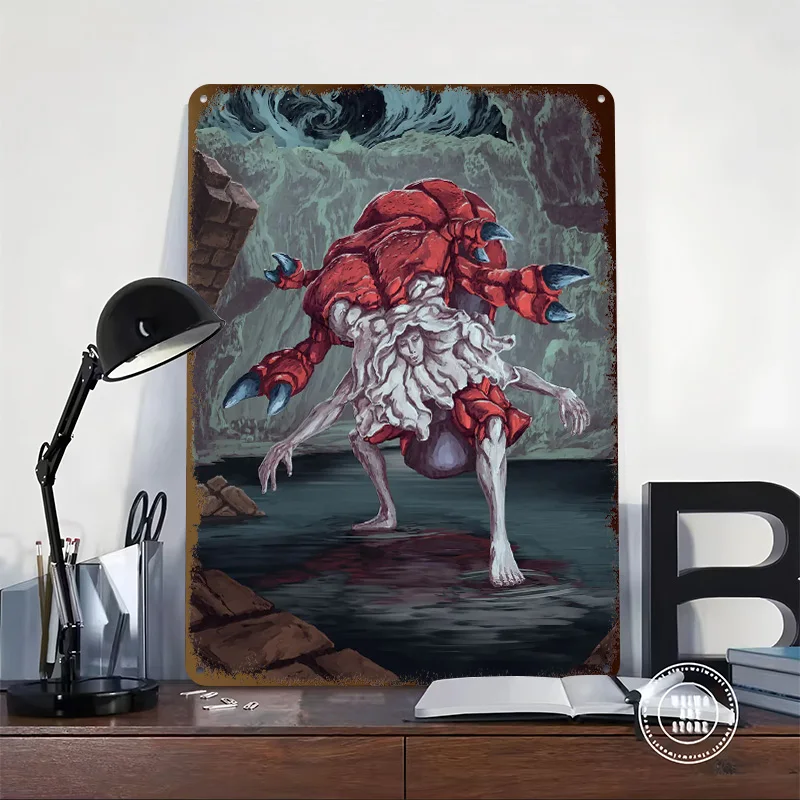 The Cosmic Dreamer Personalized 3D Textured Metal Poster Wall Art Tinplate Sign for Bedroom Decoration Room Home Decor Items